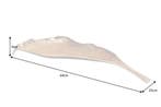 Handgemaakte decoratieve kom ABSTRACT LEAF 65cm goud, Ophalen of Verzenden, Nieuw