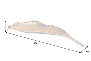 Handgemaakte decoratieve kom ABSTRACT LEAF 65cm goud, Ophalen of Verzenden, Nieuw