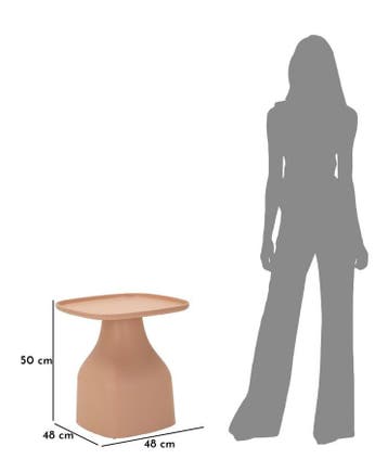 GEA TAFEL ROZE CM 48X48X50, Huis en Inrichting, Tafels | Salontafels, Ophalen of Verzenden, Nieuw