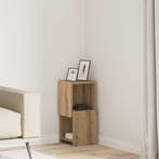 vidaXL Hoekkast Artisan Eiken 25,5x25x55cm Bewerkt hout, Huis en Inrichting, Kasten | Overige, Verzenden, Nieuw