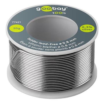 Soldeertin | Goobay (Ø 0.8 mm, 20 gram), Verzenden, Nieuw