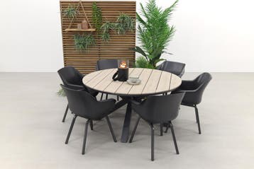 Garden Impressions Edison 148 cm./ Hartman Sophie Element, Verzenden, Nieuw, Kunststof, Tuinset