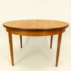 Eetkamertafel | Vintage | Gplan | Rond | Teak |  4259, Ophalen of Verzenden, Zo goed als nieuw, Teakhout, Mid-Century