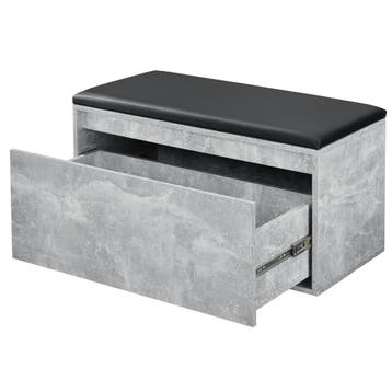 Schoenenkast Degerfors met lade 80x39x45 cm betonkleurig en, Verzenden, Nieuw