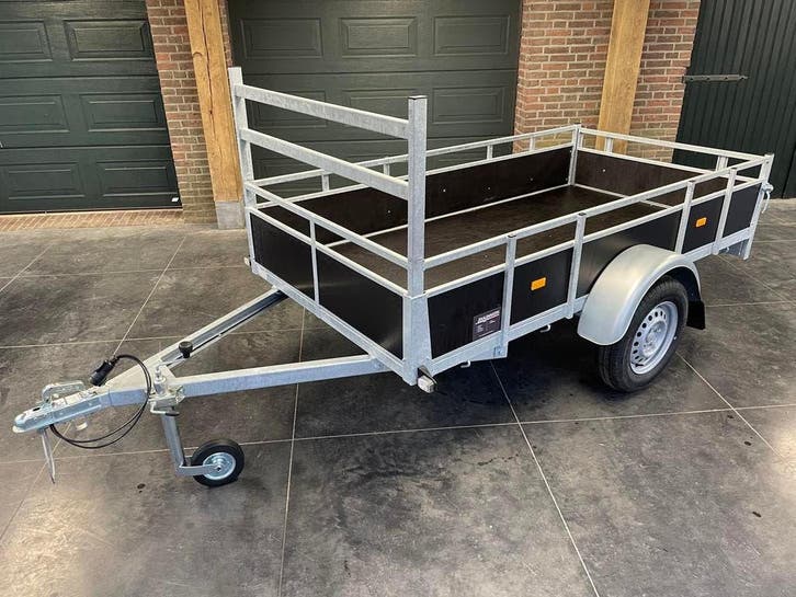 Aanhanger enkelasser 257 x 131cm 750kg nieuw!, Auto diversen, Aanhangers en Bagagewagens, Nieuw