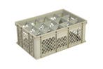 Beige kunststof krat | 60cm x 40cm x 24cm | 4 Formaten, Verzenden, Nieuw in verpakking