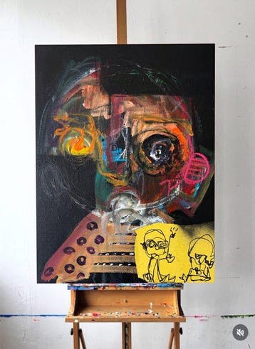 Matias Machado - Des cases (Ready to hang), Antiek en Kunst