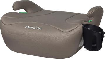 MamaLoes Pip Taupe Isofix 125-150 cm i-Size Booster, Verzenden, Nieuw, 22 t/m 36 kg, Autogordel of Isofix