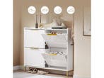 SoBuy FSR206-GW - Schoenenkast - Ultradun 19 cm - Hoogglans, Verzenden, Nieuw