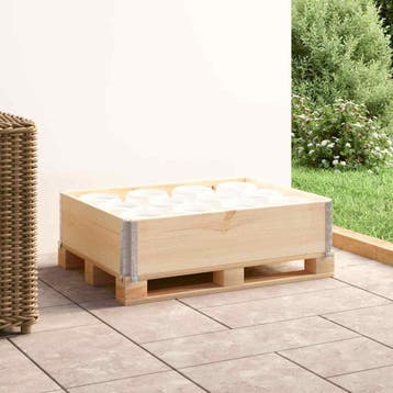 vidaXL Palletopzetrand 60x80 cm massief grenenhout, Verzenden