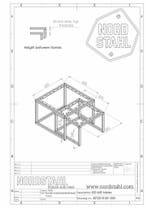 Stalen onderstel salontafel - Square frames - Nordstahl, Verzenden, Nieuw