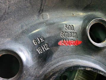 5x112 vw stalen velgen 2 x 16 inch, Ophalen of Verzenden, Gebruikt, 16 inch, Velg(en)