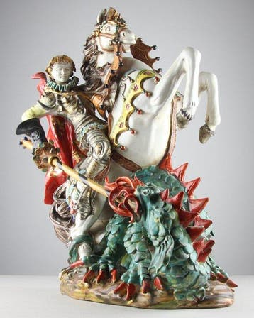 Atelier Prof. E. Pattarino - Beeld, Saint George slaying the