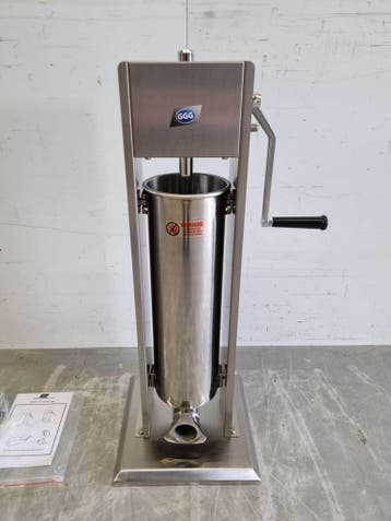 RVS Verticale vulbus stopbus worstvuller 7 liter Horeca, Ophalen of Verzenden, Nieuw in verpakking