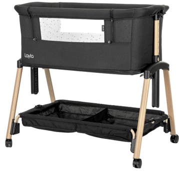 Lorelli Layla Black 2-in-1 Wieg Aan Bed, Kinderen en Baby's, Babywiegjes en Ledikanten, Verzenden, Nieuw