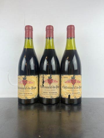 1959 Louis Pommier, Chateauneuf-du-Pape AOC - Côtes-du-rhône, Nieuw