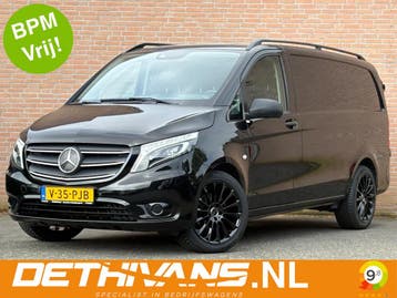 Zakelijke Lease |  Mercedes-Benz Vito 114CDI 136PK Lang 9G-T, Automaat, Gebruikt, Zwart, Diesel