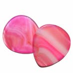 Roze Agaat minerale plectrum handgemaakt, Ophalen of Verzenden, Nieuw, Elektrische gitaar