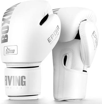Kickboks handschoenen Blauw/Wit | Tweedekansje OP=OP, Ophalen of Verzenden, Zo goed als nieuw, Bokshandschoenen