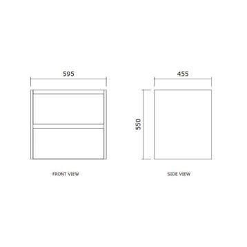 Badmeubelset BWS Riga Met Topplaat 60 cm Kasjmier, Ophalen of Verzenden, Nieuw