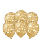 Diamantkleurige Ballonnen 60 Jaar Getrouwd, Verzenden, Nieuw, Feestartikel