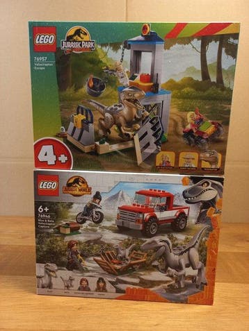 Lego Set - Jurassic World - 76957 Velociraptor Escape &, Nieuw