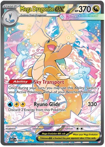 Mega Dragonite ex (ASC 290), Hobby en Vrije tijd, Ophalen of Verzenden, Nieuw