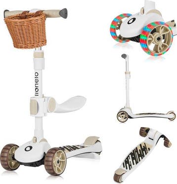 Lionelo Franky - Kinderstep 2in1 - LED - 3 wielen - tot, Verzenden, Nieuw