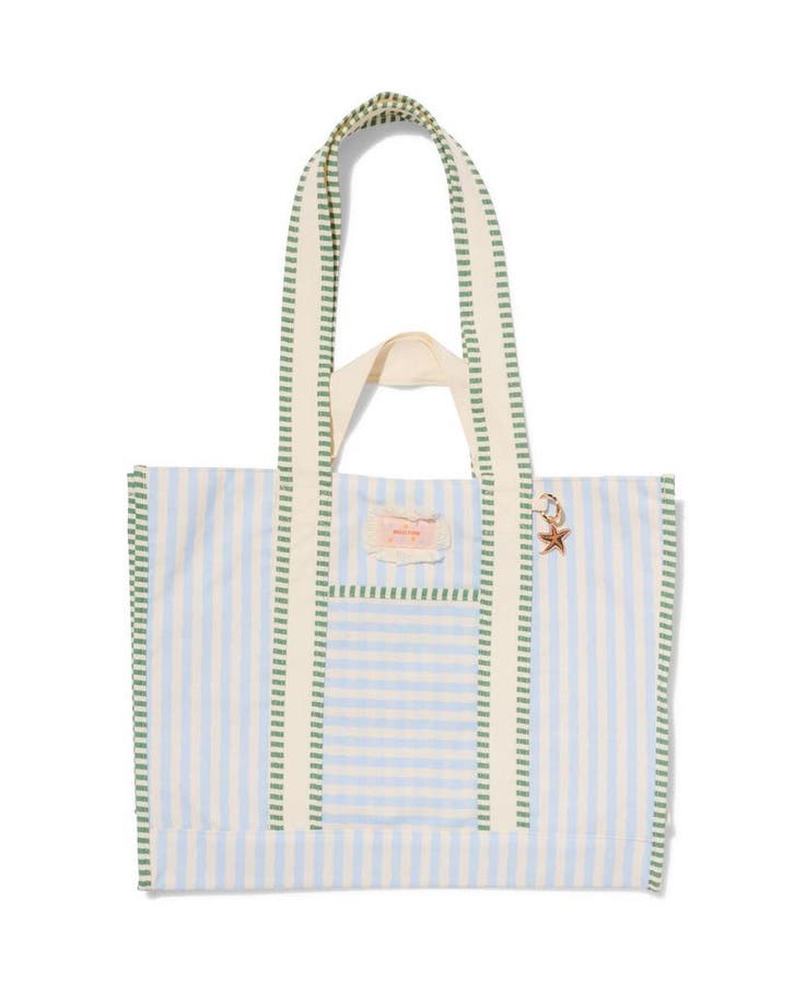 HEMA Strandtas 43x12x34cm strepen, Diversen, Agenda's, Nieuw, Verzenden
