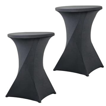 Set Van 2 Stuks! Statafelrok Donkergrijs 80 CM Alora, Nieuw