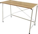 2dekans | Bureau Stoer - laptoptafel - industrieel - wit, Ophalen of Verzenden, Zo goed als nieuw