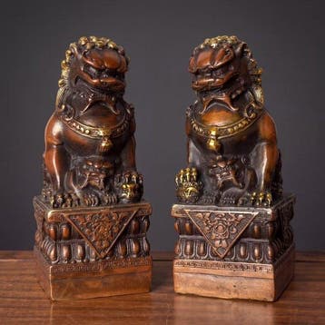 Foo dogs - Brons - China (Zonder minimumprijs)