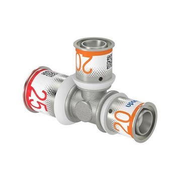 Uponor S-Press Plus perskoppeling Ø25x20x20 T-stuk, Verzenden, Nieuw