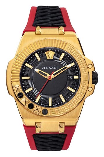 Versace VEDY00319 Chain Reaction heren horloge 45 mm, Overige merken, Staal, Verzenden, Polshorloge