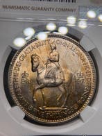 Verenigd Koninkrijk. Elizabeth II. 5 Shilling 1953 NGC MS64