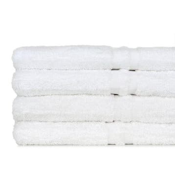 Handdoek Wit 50x100cm 500 gr/m2 - Treb Bed & Bath, Verzenden, Nieuw, Overige kleuren, Theedoek of Handdoek