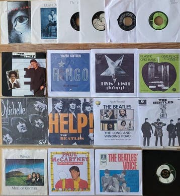 Beatles & Related, 1 EP and 17 Singles 45 RPM - Vinylplaat -, Nieuw in verpakking