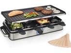 Princess 162645 - Raclette 8 Personen - 1400W - Omkeerbare, Witgoed en Apparatuur, Verzenden, Zo goed als nieuw