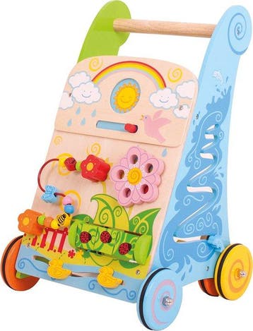 Bigjigs Baby - Activiteiten Loopwagen Bloemen, Verzenden, Nieuw