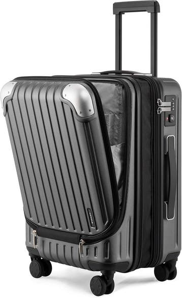 LEVEL8 Handbagage | Hardshell Grijs | Tweedekansje | OP=OP, Wieltjes, Hard kunststof, Minder dan 50 cm, Ophalen of Verzenden