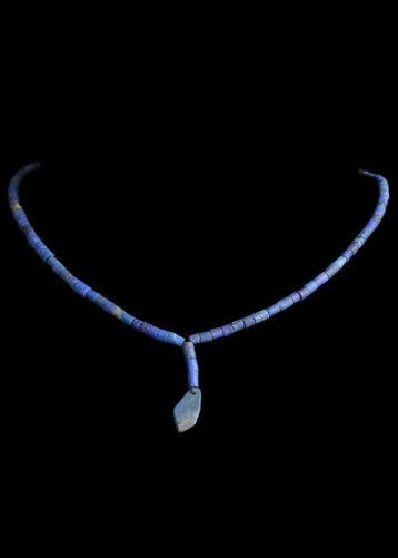 West-Aziatisch lapis lazuli Kleine kralenketting (Zonder