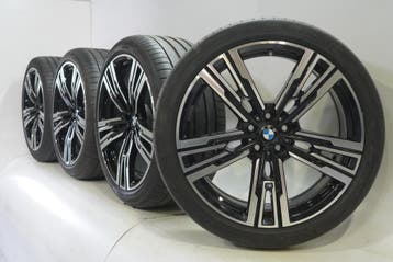 BMW 7 serie G70 X3 G45 908M 21 inch velgen Bridgestone Zomer, Gebruikt, Velg(en), Zomerbanden, 21 inch