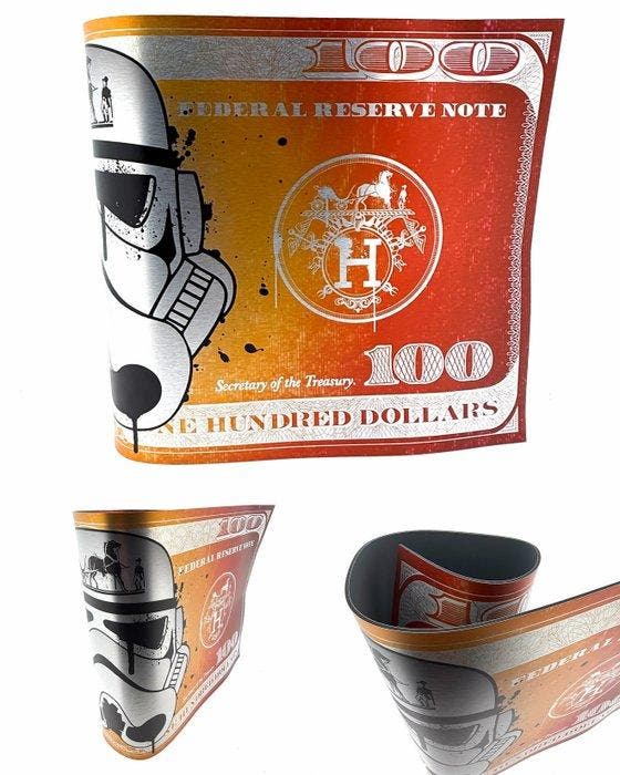 ByGerrits - Stormtrooper Hermes (Rolled Alu), Antiek en Kunst, Kunst | Designobjecten