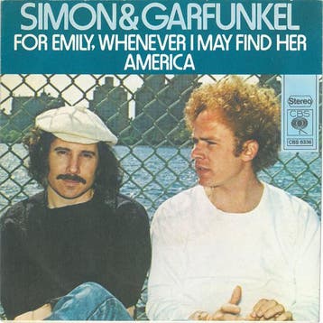 vinyl single 7 inch - Simon &amp; Garfunkel - For Emily,..., Verzenden, Zo goed als nieuw, 7 inch, Pop
