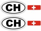 CH, Zwitserland auto sticker set (1344.69), Auto diversen, Autostickers, Verzenden