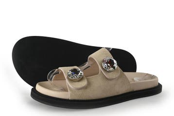 Roberto Festa Slippers in maat 37 Beige, Slippers, Verzenden, Beige, Zo goed als nieuw