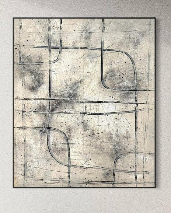 MiLo - Residual Geometry - XXL, Antiek en Kunst, Kunst | Schilderijen | Modern