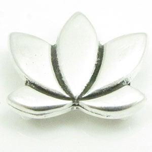 1 x DQ metaal schuiver antiek zilver kleur Lotus bloem 23..., Ophalen of Verzenden, Nieuw, Overige typen