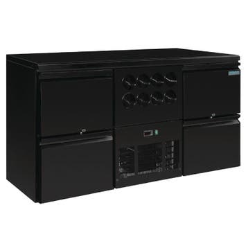 Polar U-serie werkbank koeling 4 laden plus flessennest (8 f, Verzenden, Nieuw in verpakking, Koelen en Vriezen