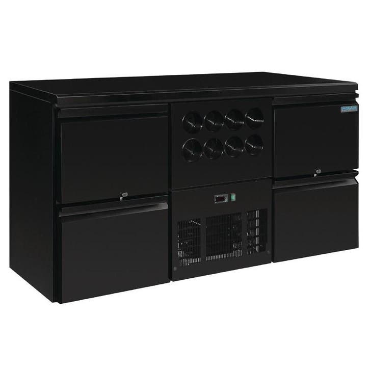 Polar U-serie werkbank koeling 4 laden plus flessennest (8 f, Zakelijke goederen, Horeca | Keukenapparatuur, Nieuw in verpakking